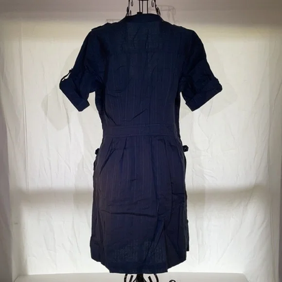 Charlotte Russe | Blue Striped Cotton Dress - Picture 3 of 5